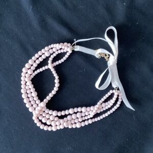Multistrand Pink Beaded Necklace